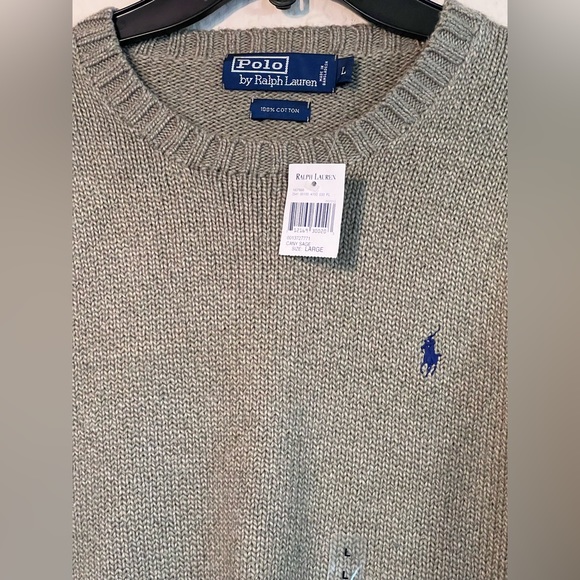 Polo Ralph Lauren Men’s L Knit Crewneck Sweater L Nwt - Picture 2 of 3